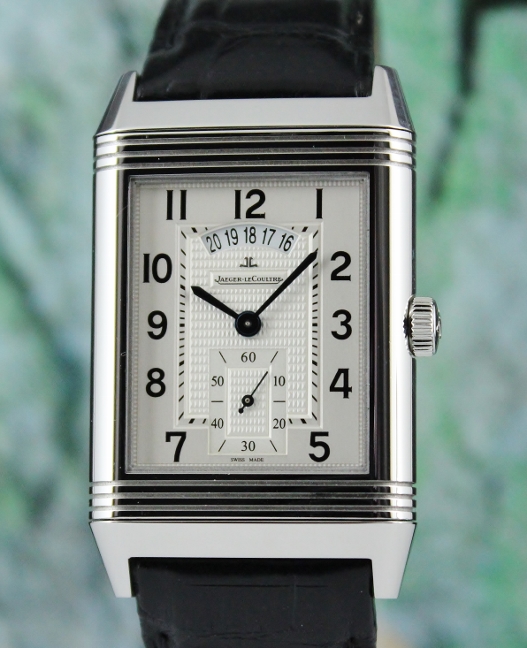 (image for) JAEGER-LECOULTRE DUAL TIME JUMBO SIZE REVERSO MANUAL WINDING WATCH / 273.8.85